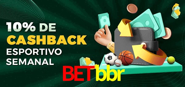 10% de bônus de cashback na betbbr